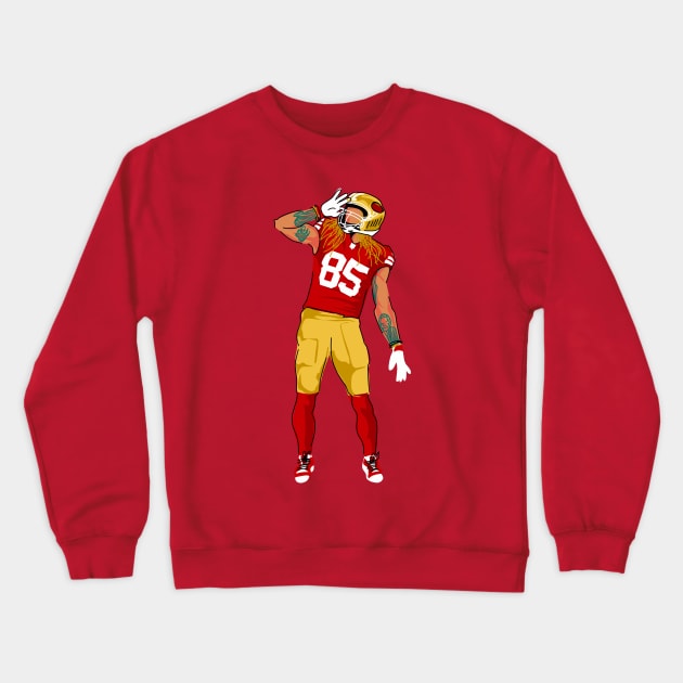 George kittle Crewneck Sweatshirt by Mic jr